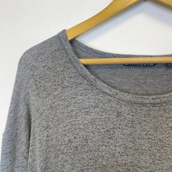 Athleta Gray Long Sleeve Top - Picture 2 of 10